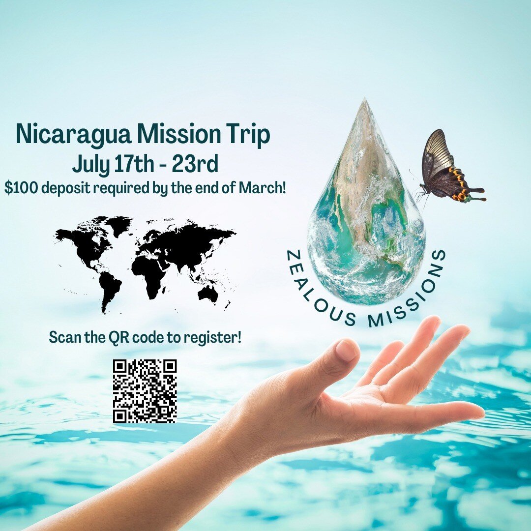 Zealous! We're going BACK to Nicaragua in July! If you are interested in joining us please register by following the QR code or the link in our bio! There is a deposit due ASAP so please register soon if you are interested!