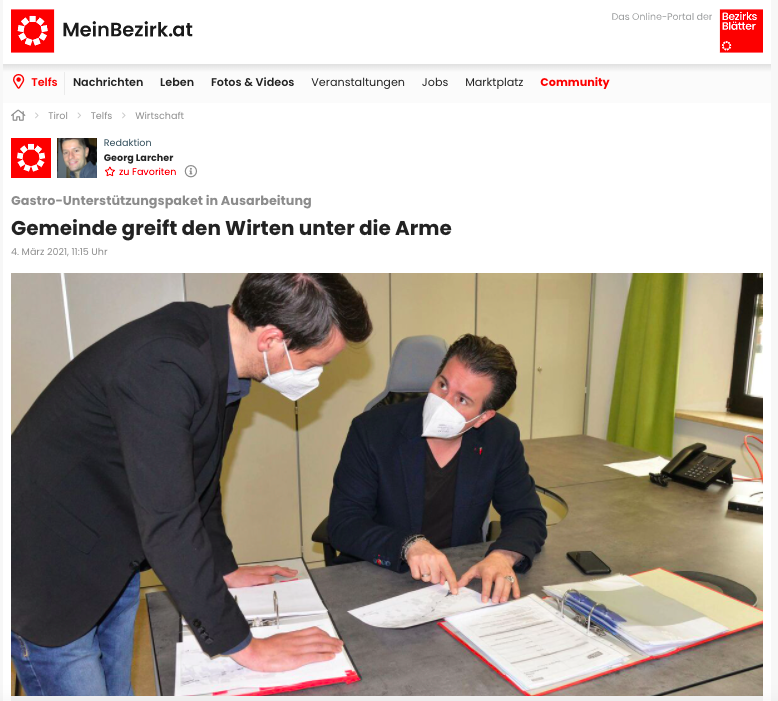 Gemeinde greift den Wirten unter die Arme