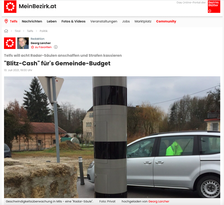 "Blitz-Cash" für's Gemeinde-Budget