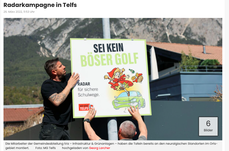 Radarkampagne in Telfs
