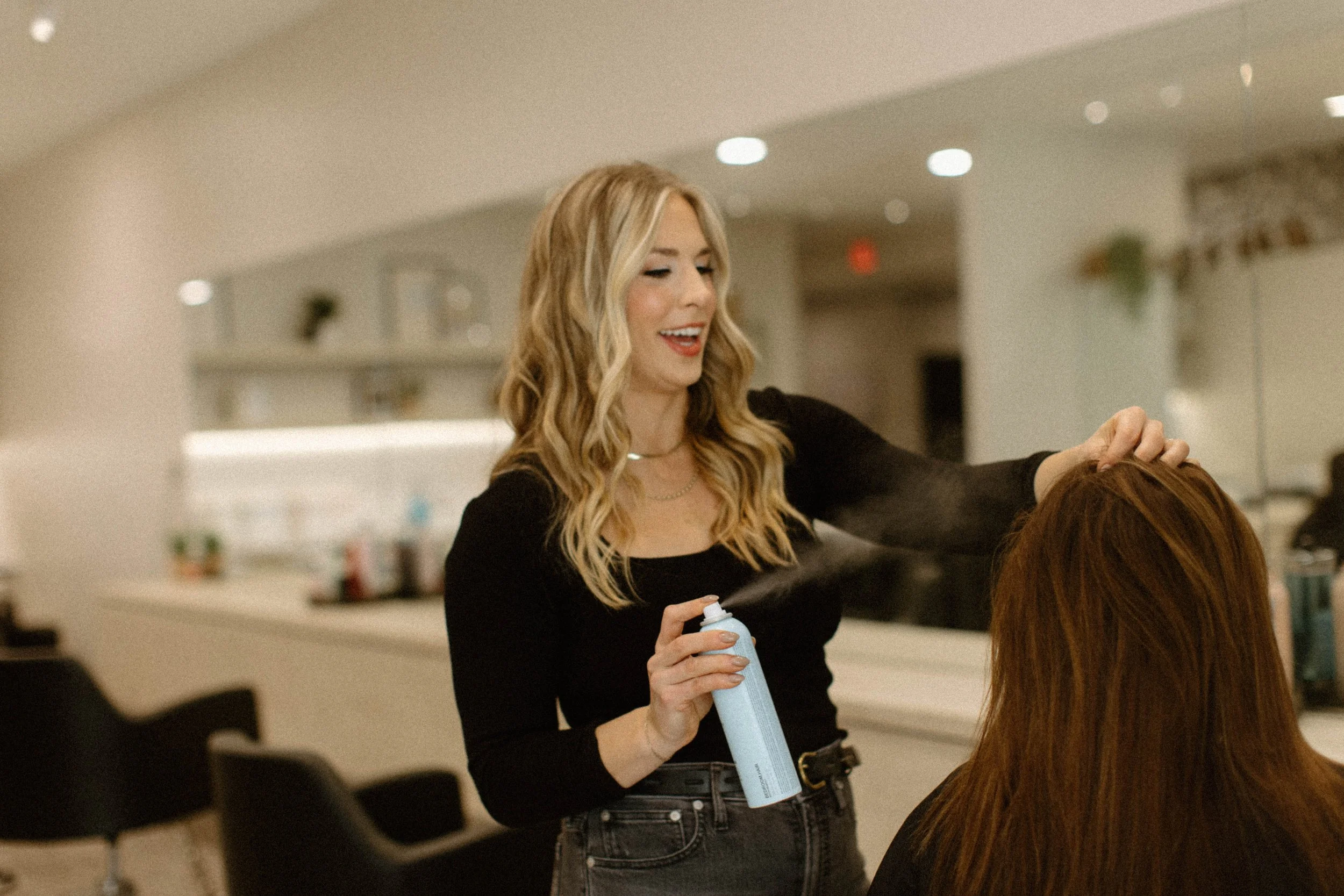 Kevin Murphy Bedroom Hair spray used for summer hair styling in Byron Center salon