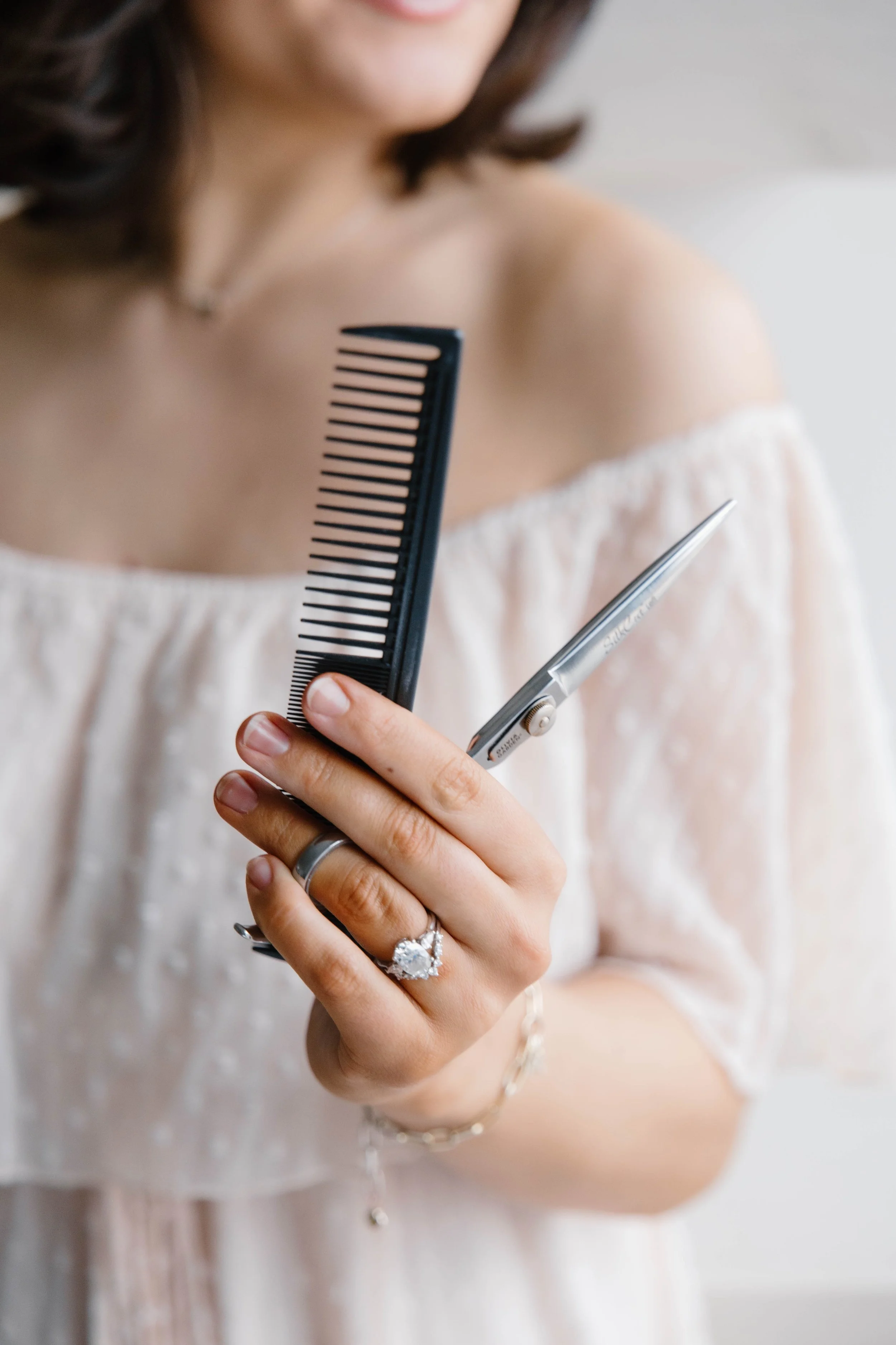 Women's haircut appointment at Cedar Rose Salon & Suites in Byron Center, Michigan