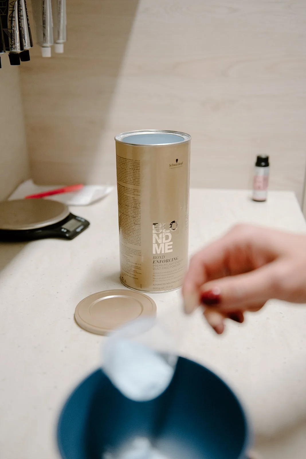 Hair color service being performed at Cedar Rose Salon serving Grandville and Wyoming Michigan