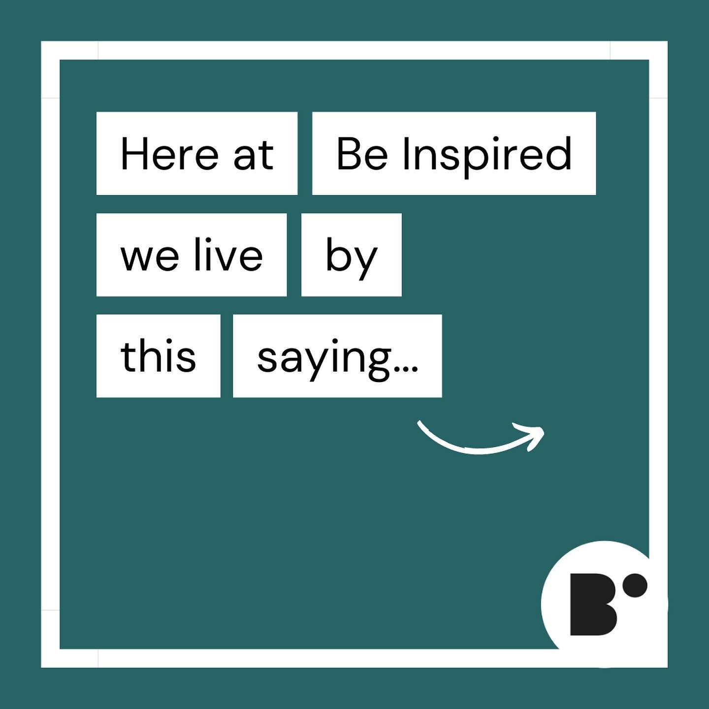 Here at Be Inspired we live by the saying&hellip;

&ldquo;Your brand is what other people say when you&rsquo;re not in the room&rdquo;

Which is why our client testimonials mean so much to us as a team&hellip; SWIPE to see what a few of our clients h