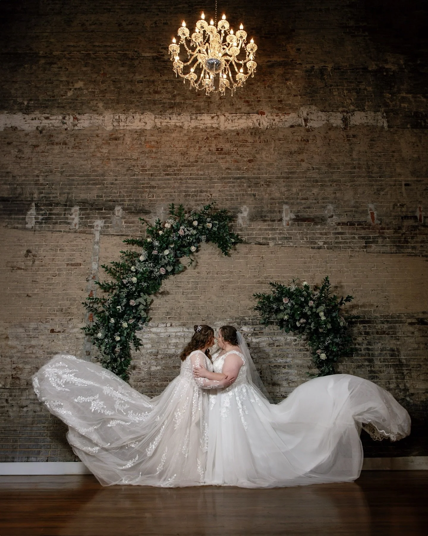 Double the dresses, double the beauty, and boundless love! ❤️ Seeing the stunning brides @brady_a12 and @dzhennak2 celebrate their glorious union was a dream. Both of their gowns were perfection, and seeing them together just elevates the magic. Ever