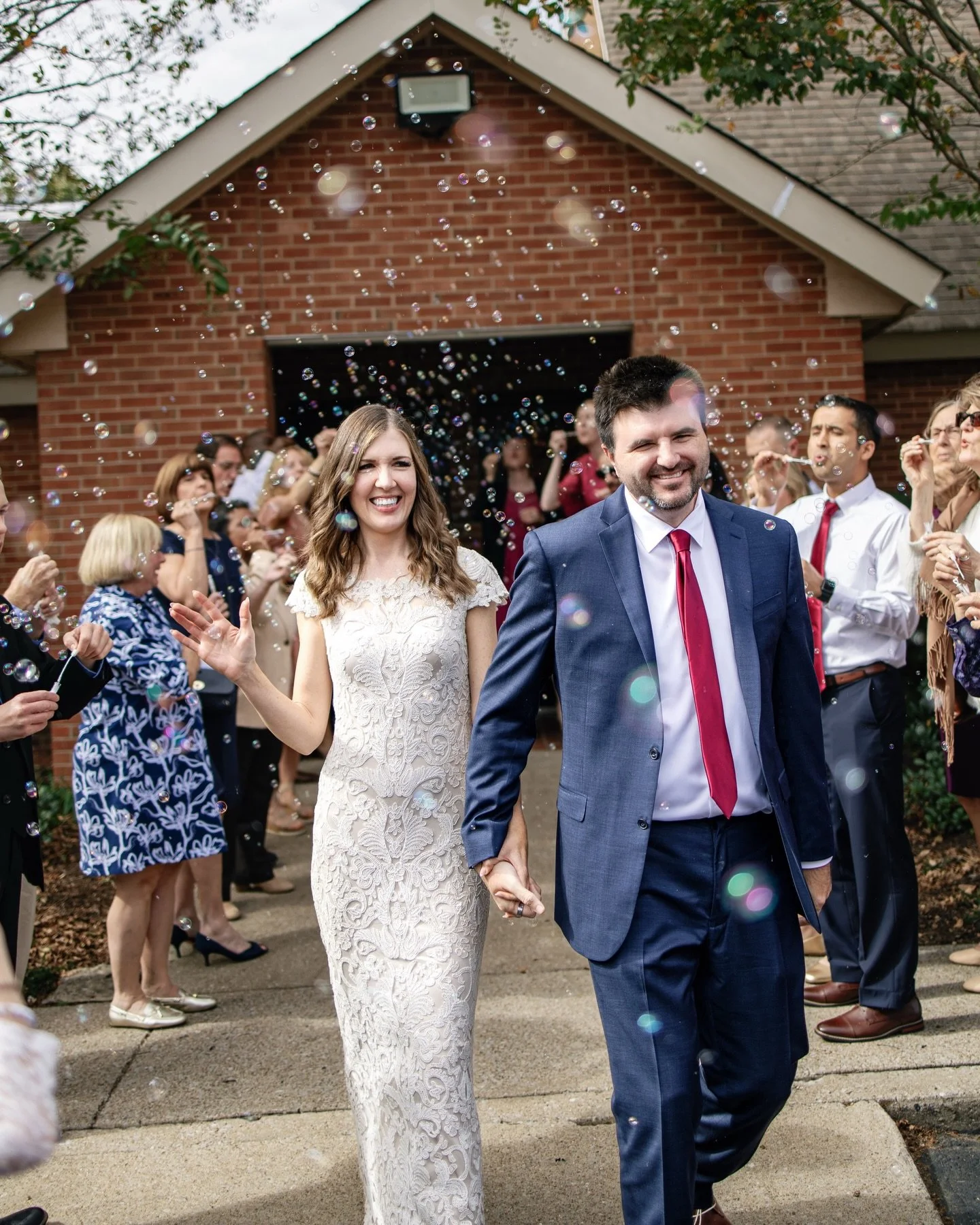 This bubble exit was amazing! 🤩 Tracy and Brandon&rsquo;s grand exit on their way to honeymoon in the Gatlinburg was the perfect send off, after a beautiful ceremony and reception with family and friends.
