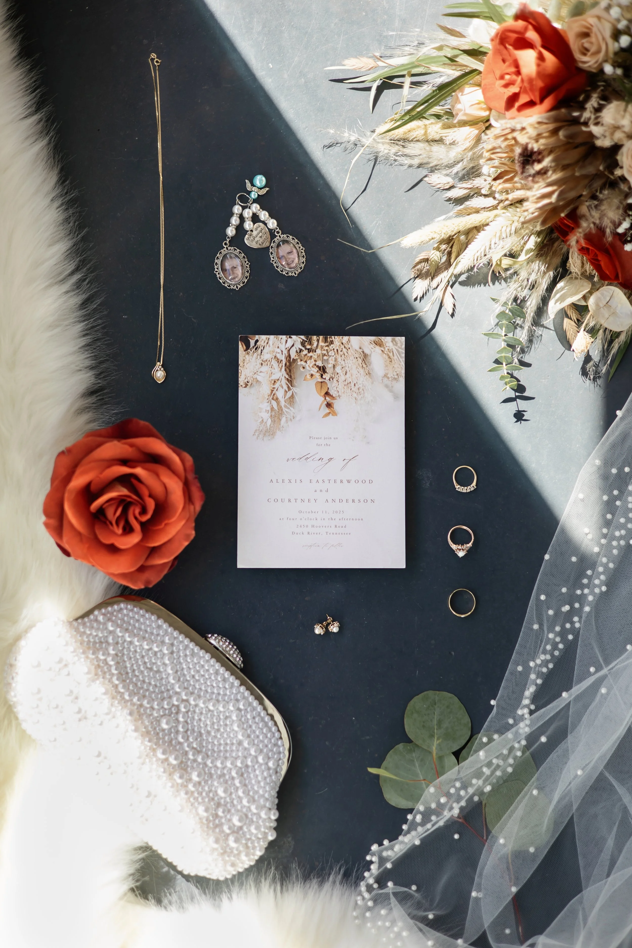 Invitations for Vintage Tennessee Wedding