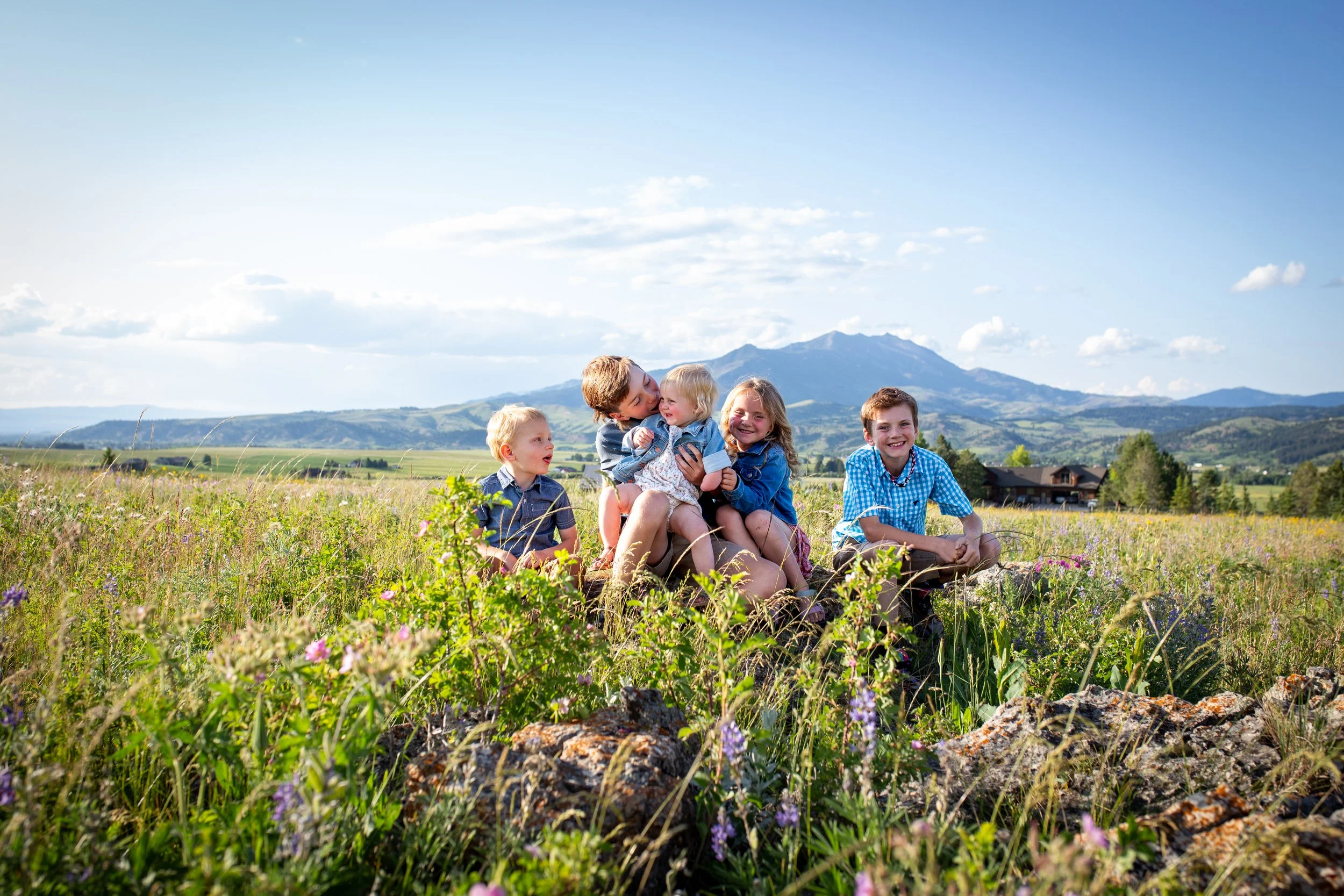 Family Photography, Bozeman, MT Featuring the Bridger Mountain Range