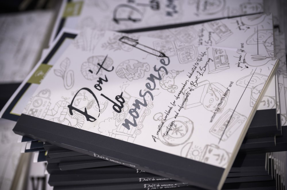  “Don’t Do Nonsense,” a workbook inspired by Burt, created by his former students. 