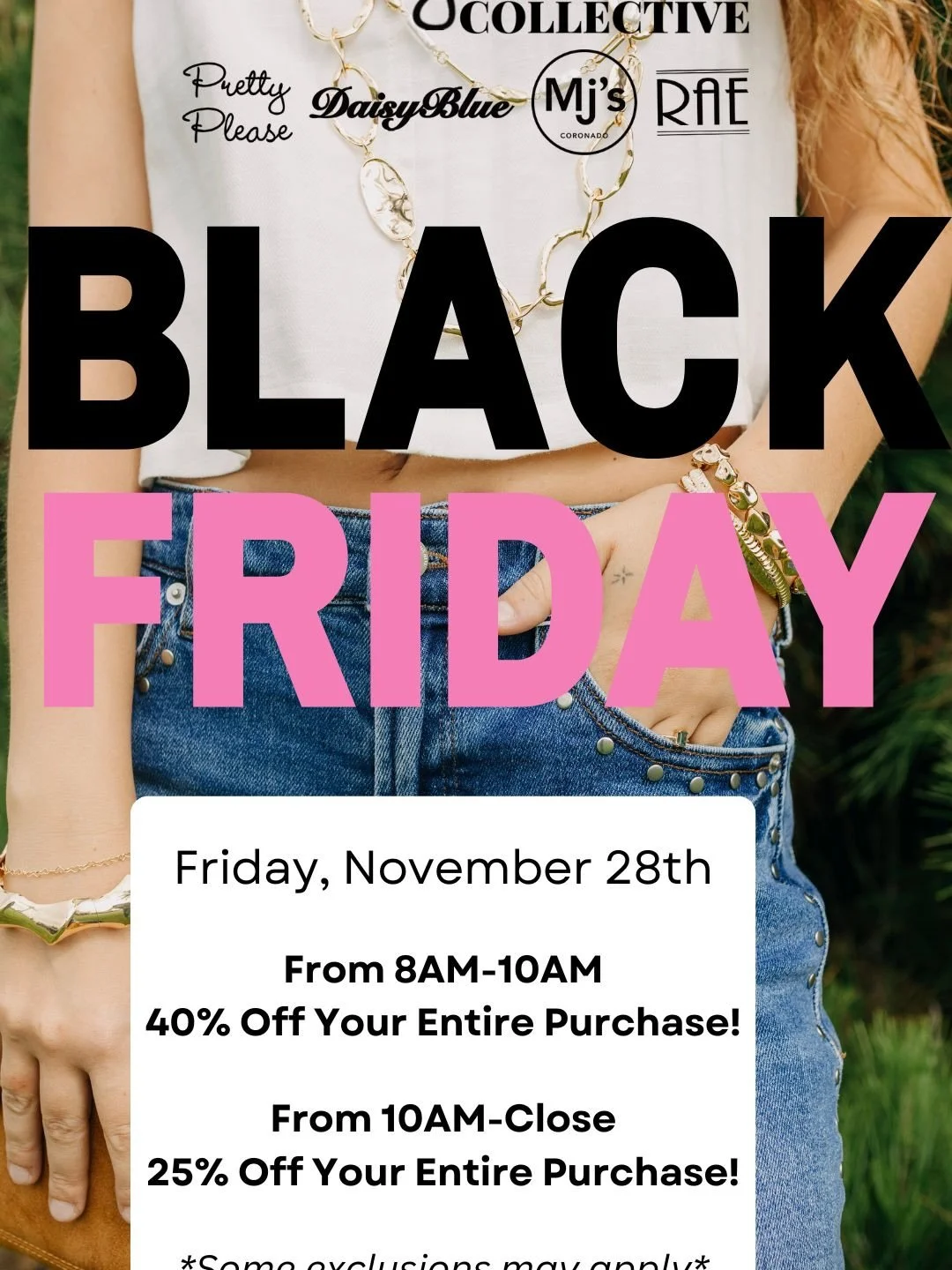 Cozy sweaters, holiday sparkle, and Black Friday steals. YES please.

See you all Friday! Happy shopping!

#BlackFriday #PrettyPlease #DaisyBlue #RAE #MJs