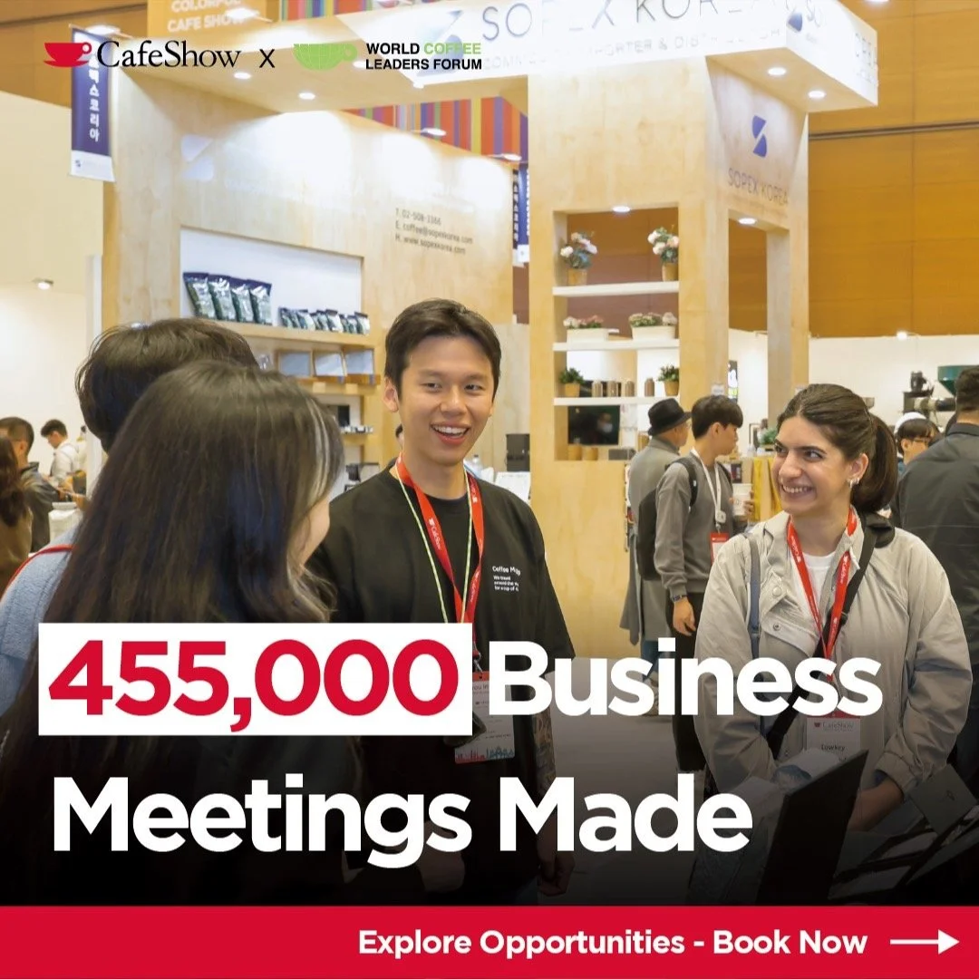 Cafe Show Seoul 2025 and World Coffee Leaders Forum return November 19&ndash;22 at COEX, uniting more than 600 exhibitors and 130,000+ visitors from across the global coffee and F&amp;B industries.

This year&rsquo;s theme, &ldquo;One Cup, All Worlds