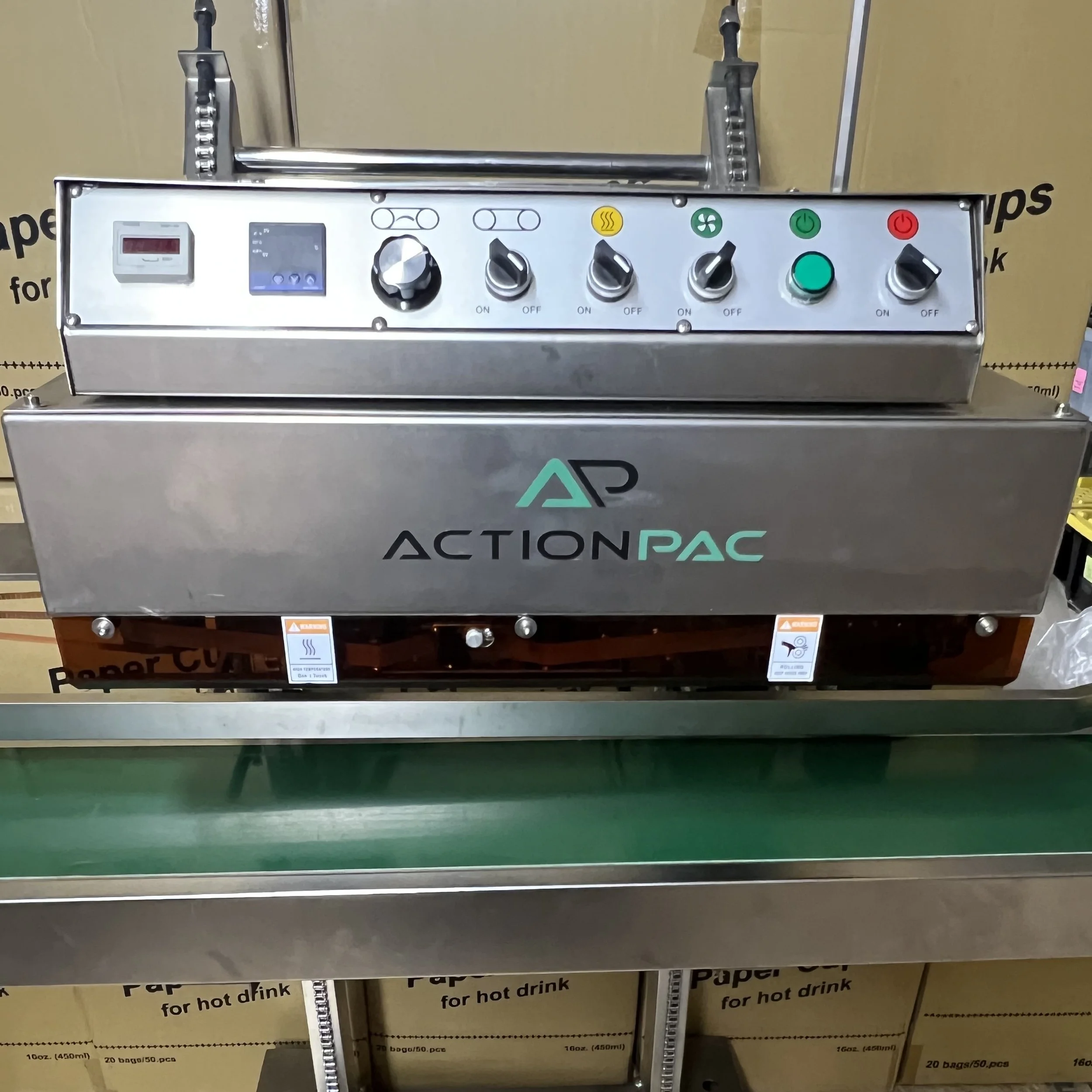 Nearly new band sealer along with double walled high temp vent pipe available now