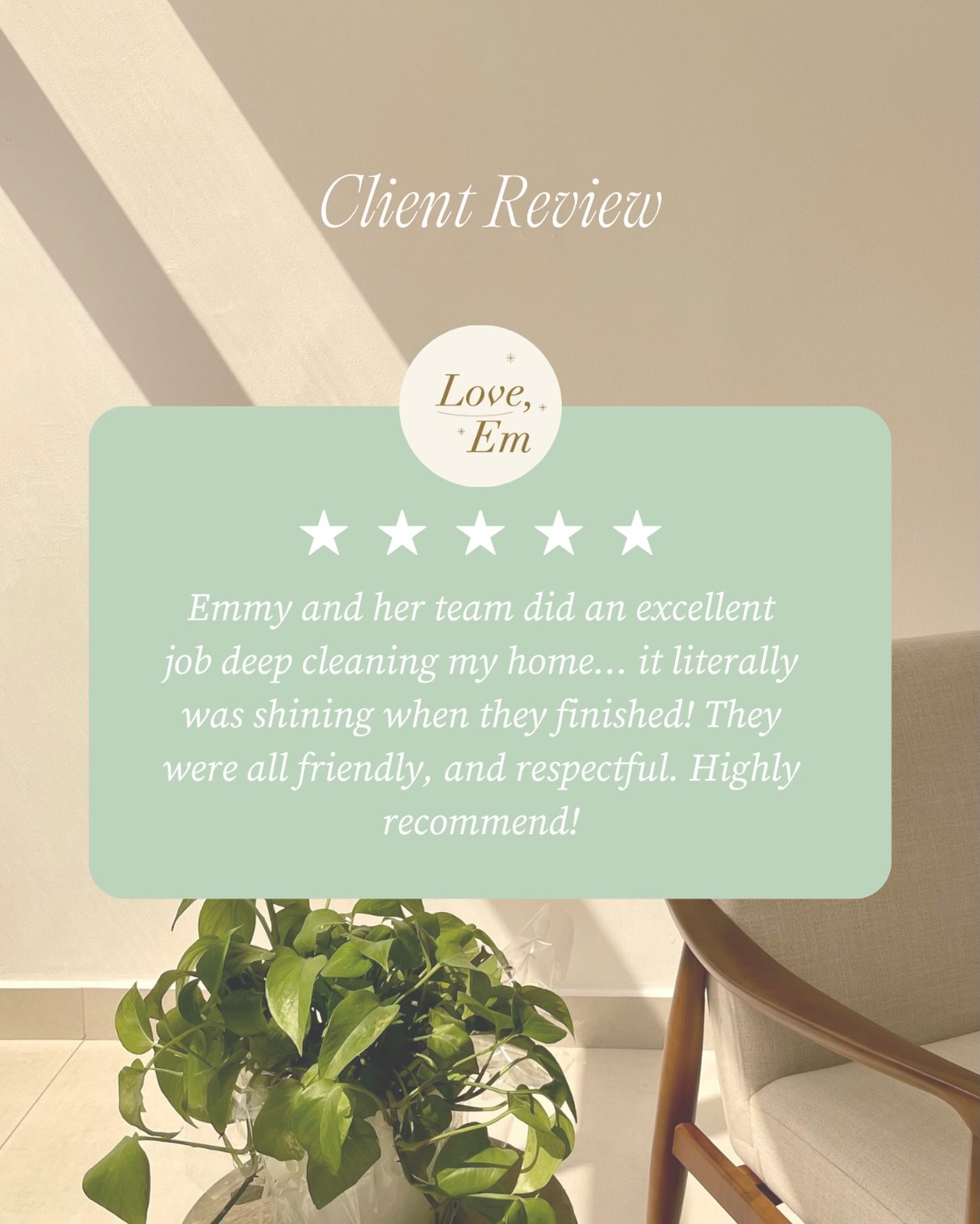 We know inviting someone into your home requires trust, and we never take that responsibility lightly. 

From the little details to the big picture, our goal is always to help create a space that feels clean, comfortable, and cared for.

Ready to exp
