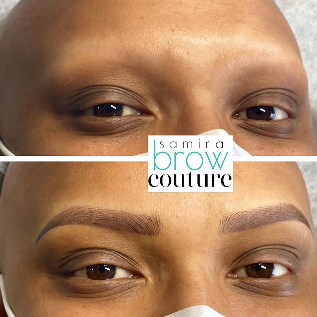 Throwback to one of my favorite set of brows for my client with alopecia because of how life changing they were! Brows by Samira. 

✨ COMBO Brows: hybrid technique ideal for oily skin, mature skin, alopecia, or those who would like both natural hair 