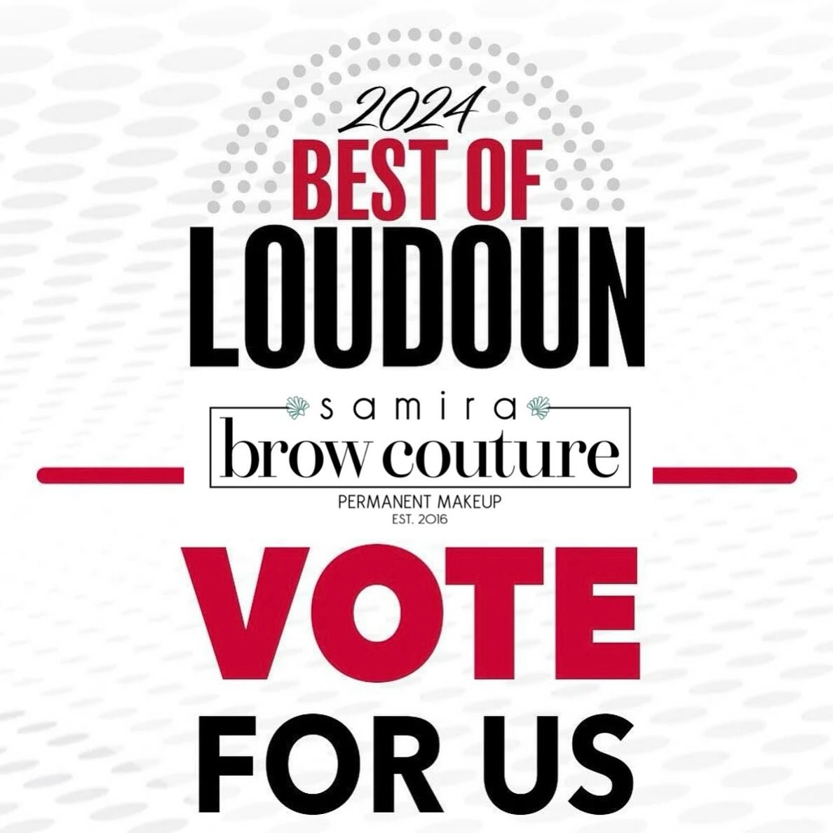 Samira Brow Couture is a finalist in @loudountimes &lsquo;2024 Best of Loudoun&rsquo;! THANK YOU to everyone who supported and nominated us! Please continue to show your support by voting for us in the Permanent Makeup Category. You can vote once a d