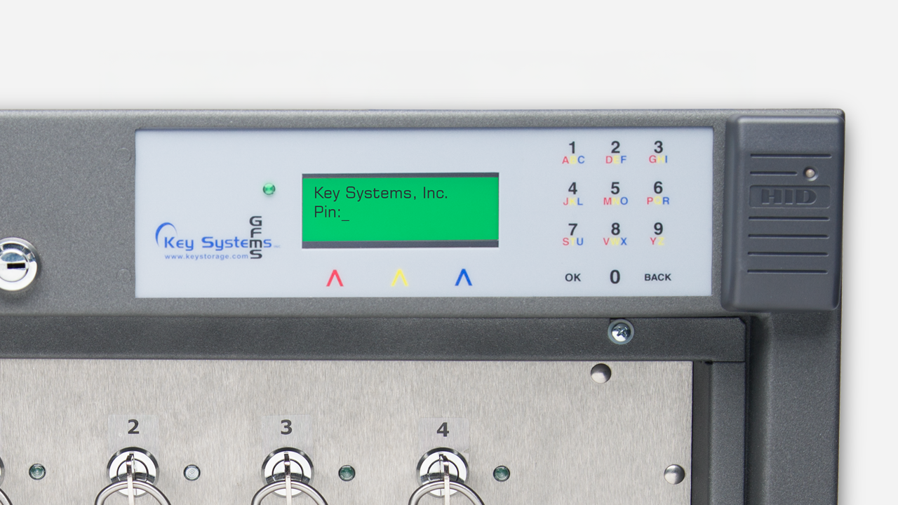 Capacitance touch screen for Security Asset Managers