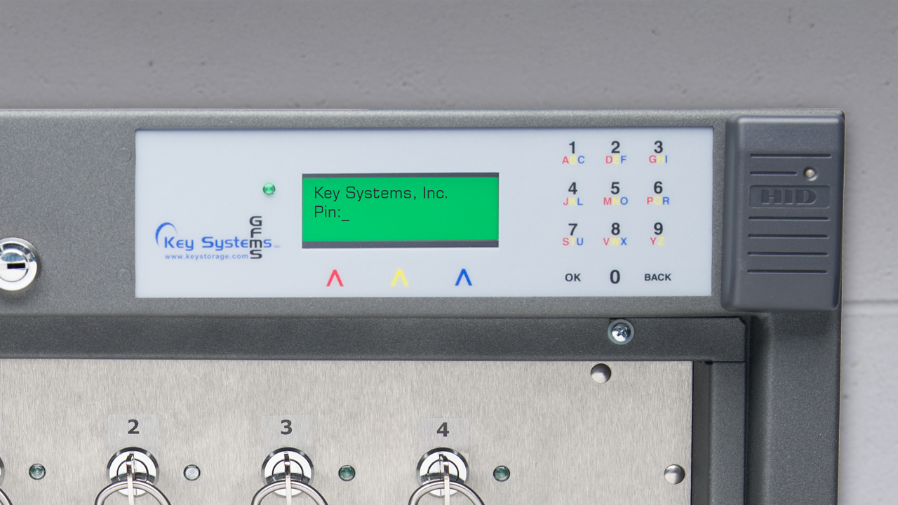 Capacitance touch screen for Security Asset Managers