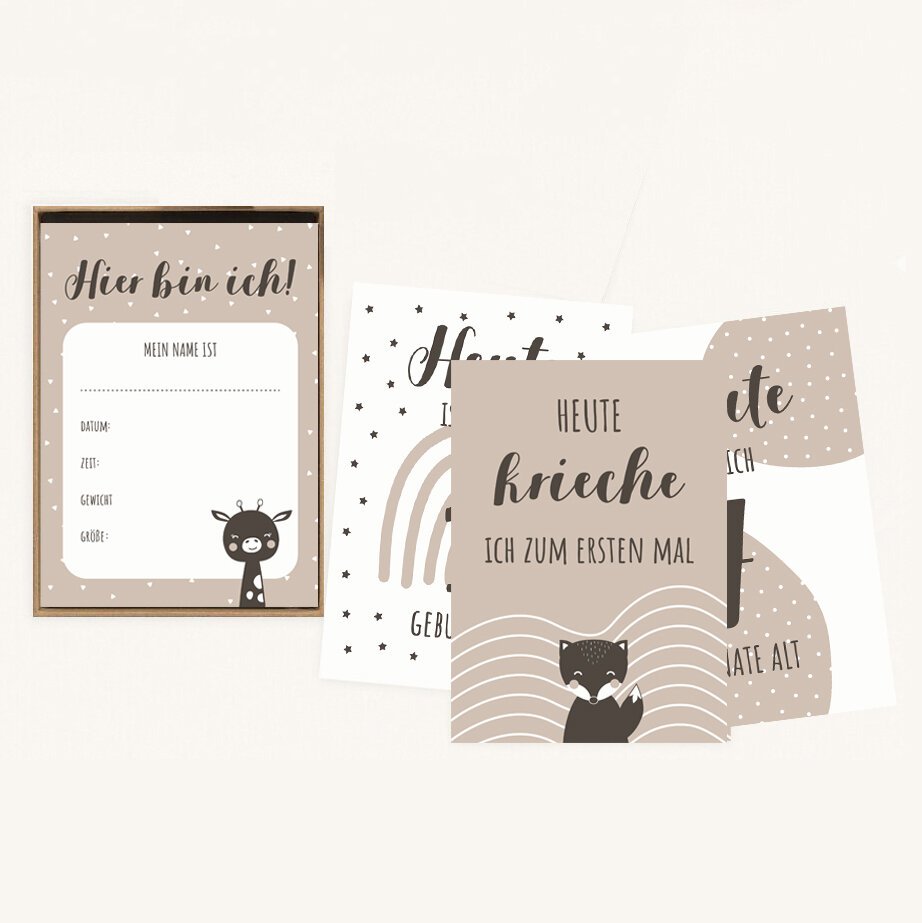 Milestone cards mielenstein karten kartice mejniki sustainable igrače little pine toys handmade eco friendly