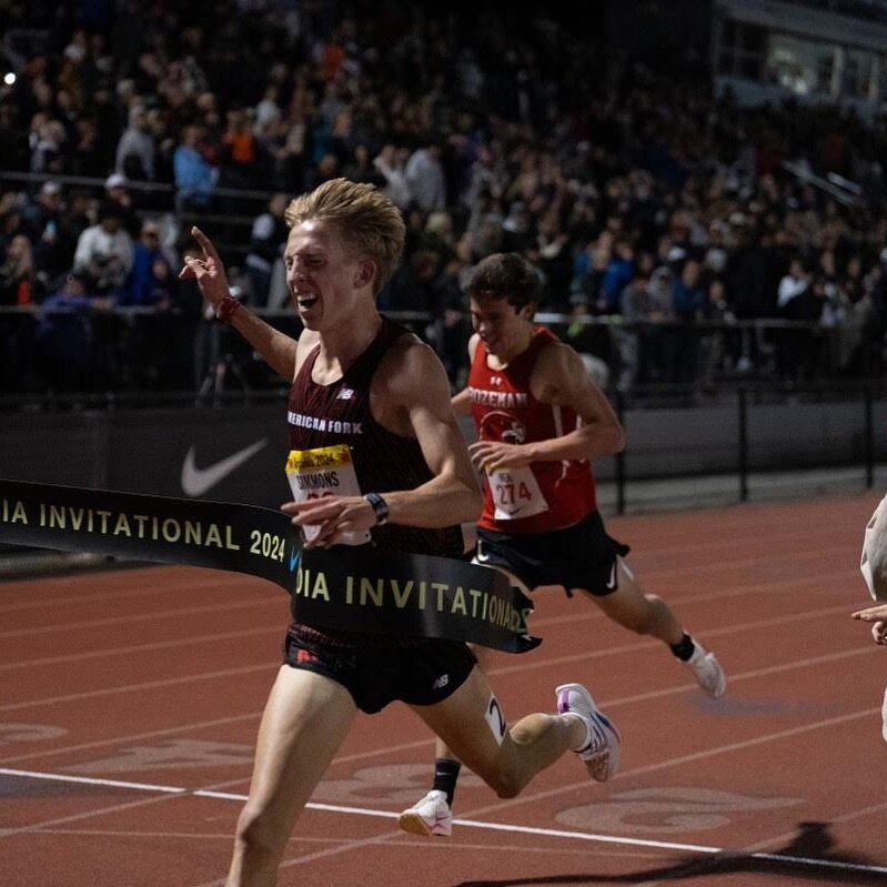 ARCADIA INVITATIONAL NEWS:

Nathan Neil places🥈in the 3200 with a time of 8:35, ranking top 10 ALL-TIME in US History and scoring the fastest time ever run by a Montana runner⚡️

🔥Daniel Simmons takes 1st at 8:34 and leads 37 boys under 9:00!!! 

#