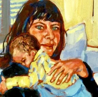 Baby's sleeping 
 
 Acrylic on canvas 
 
 8 x 8 inches 
 
 ©️ Barbara Muir