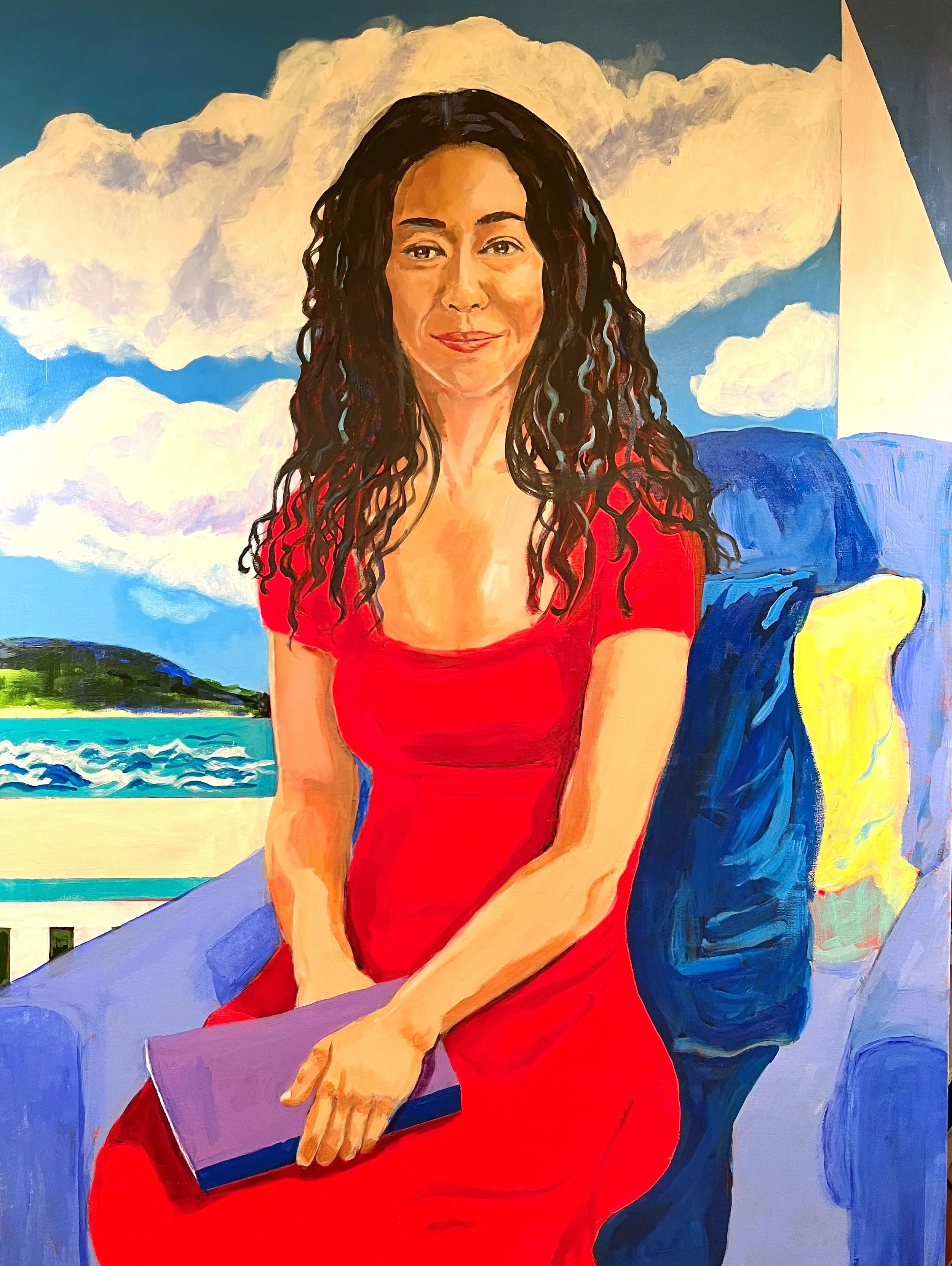 Aren't we lucky! 
 
 Acrylic on canvas 
 
 36 x 48 inches   
 
 ©️ Barbara Muir