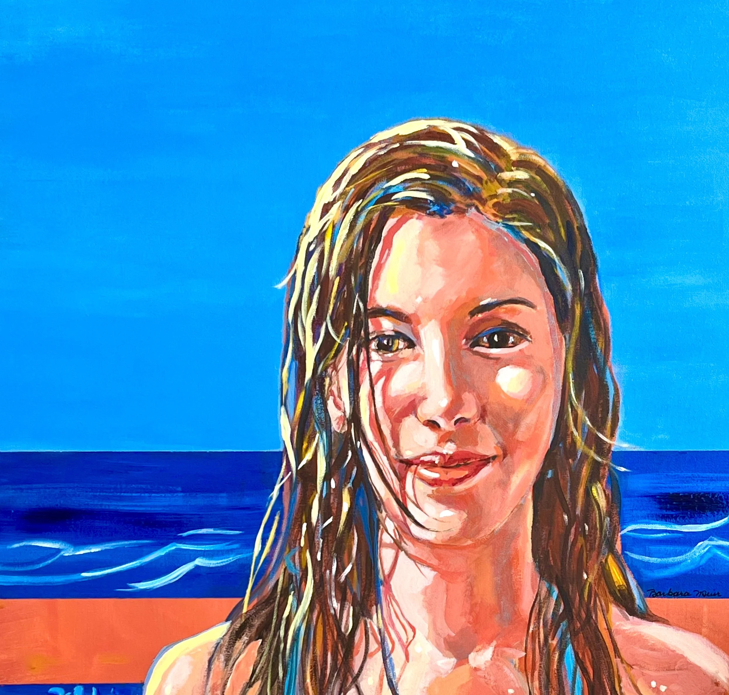 Water Image #1 
 
 Acrylic on canvas 
 
 30 x 30 inches 
 
 ©️ Barbara Muir