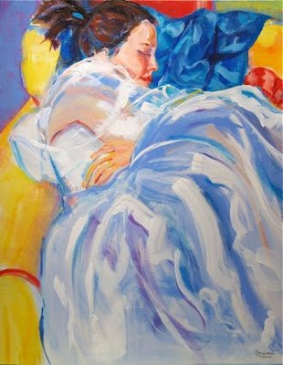  After the Dance in the White Dress 
 
 Acrylic on canvas 
 
 36 x 24 inches   
 
 ©️ Barbara Muir  