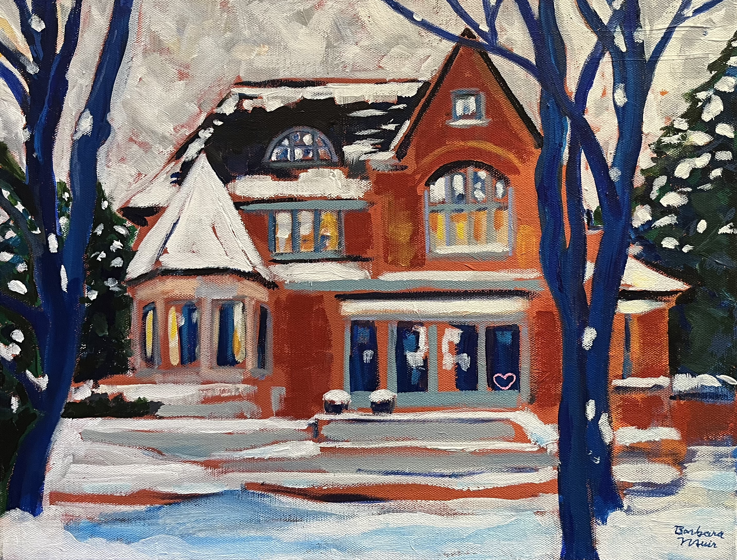  The Cake House 
 
 Acrylic on canvas 
 
 14 x 18 inches   
 
 ©️ Barbara Muir  