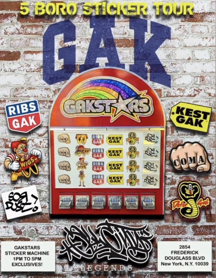 GAK 5 Boro Sticker Tour (Manhattan)