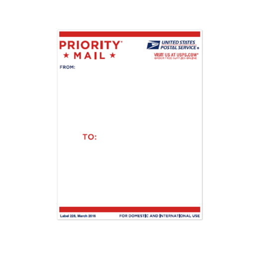 USPS Priority Mail Stickers (50 pack)