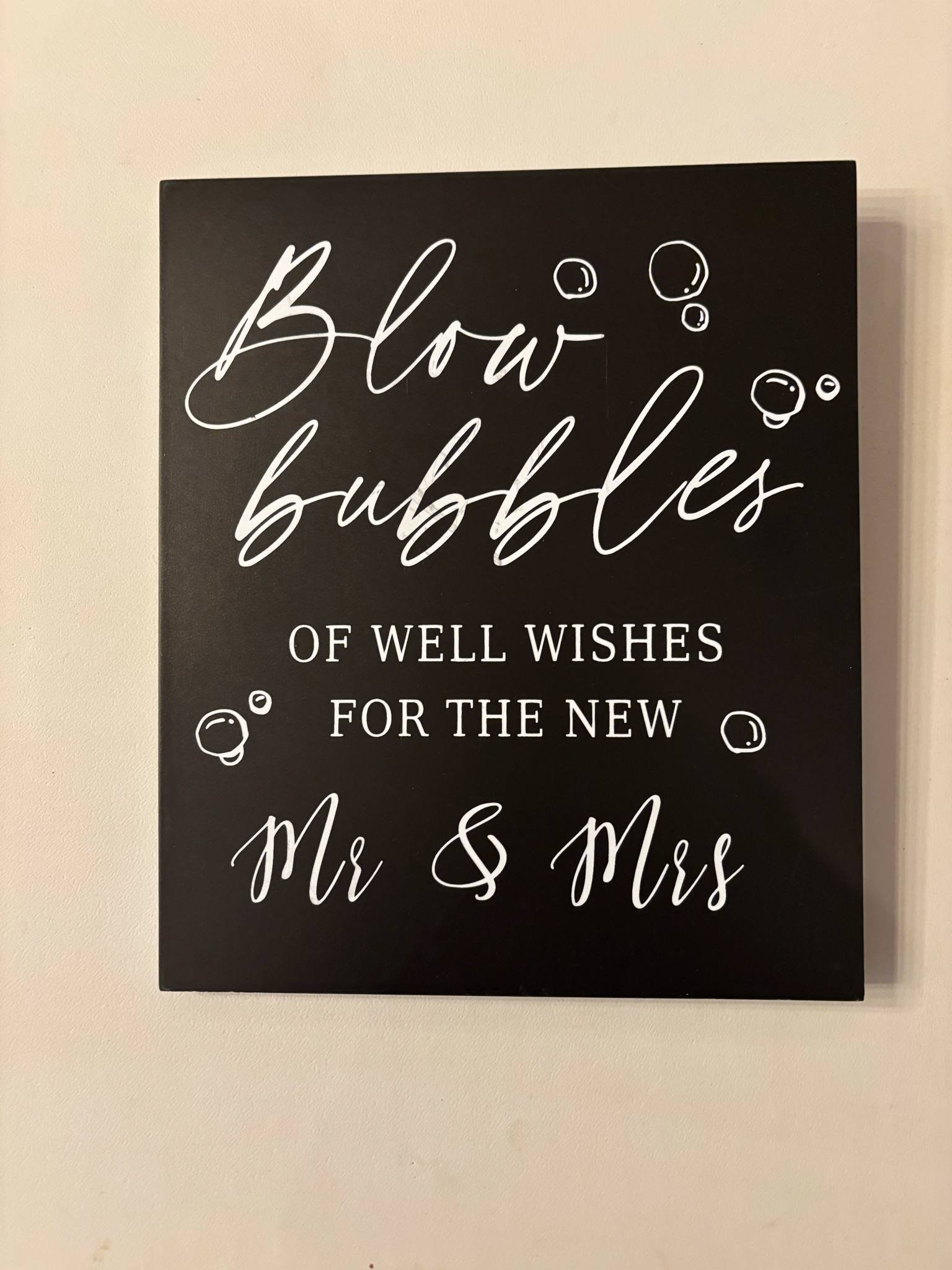 Bubble sign