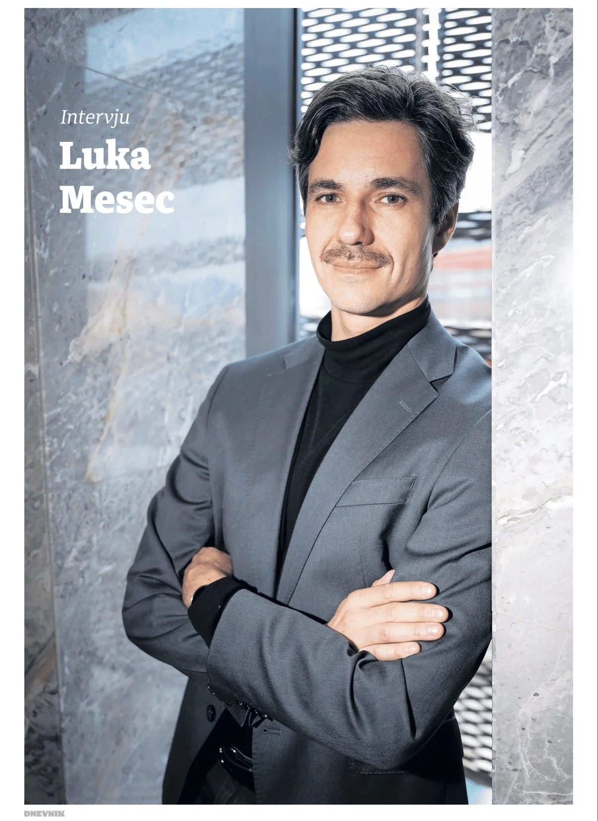 Luka Mesec, politician, for Dnevnik.