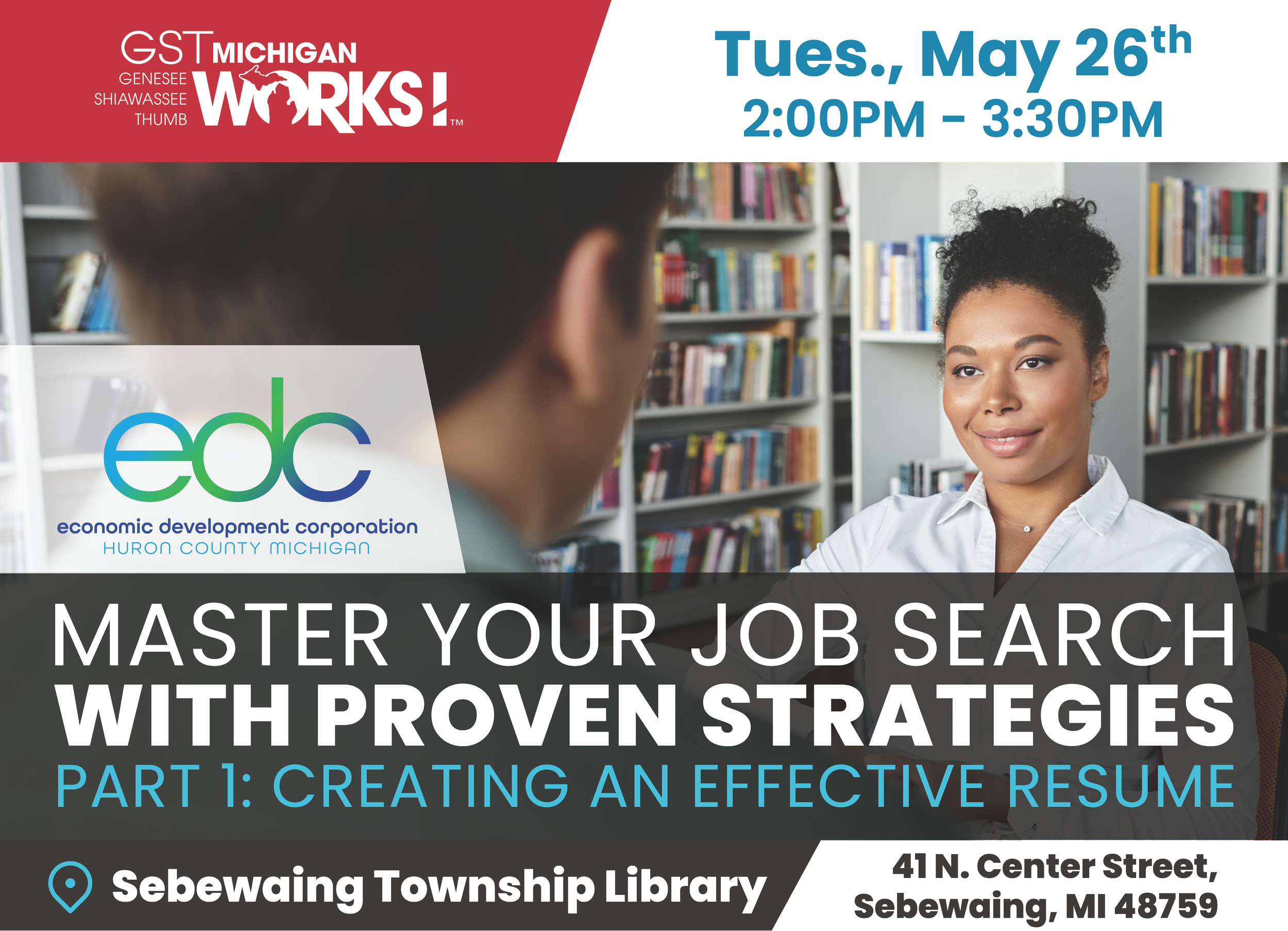 Workforce Training Series Offered at the Sebewaing Township Library