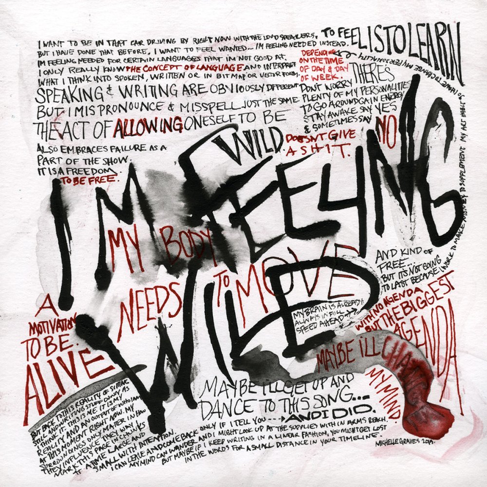 I'm Feeling Wild, 2015. 6x6"