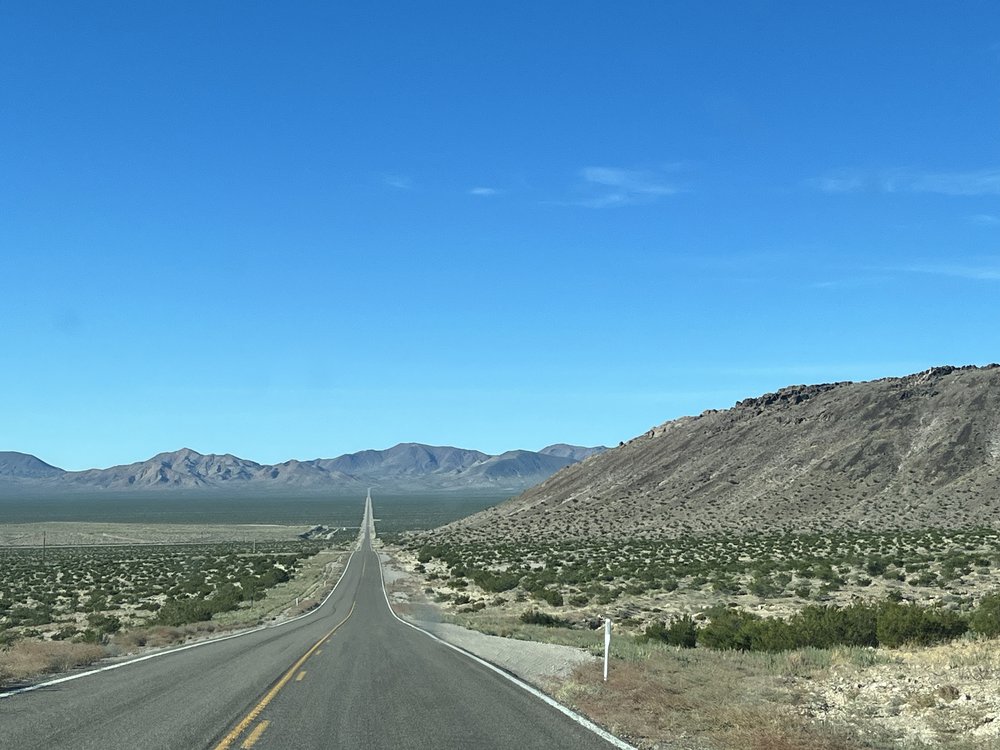 KEEP GOING - the road to Rhyolite and Goldwell Open Air Museum 10 min from Beatty, NV