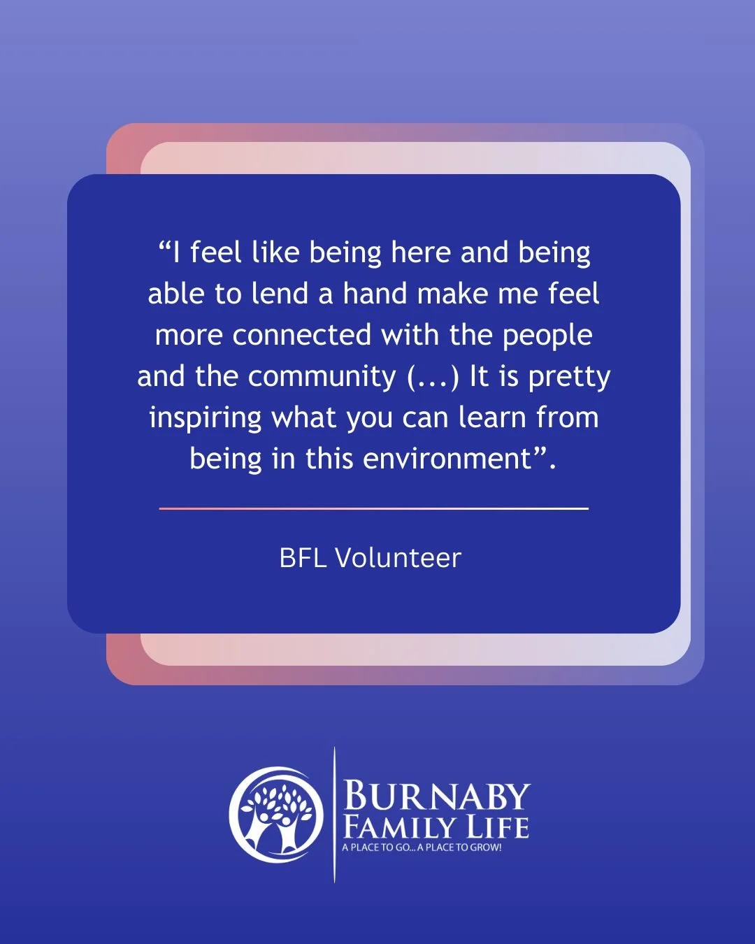 Giving is being part of something bigger. It's how we create meaningful change together.

This #GivingSeason help #createopportunities that connect people to the support they need to grow and thrive &mdash; and sustain the programs that strengthen fa