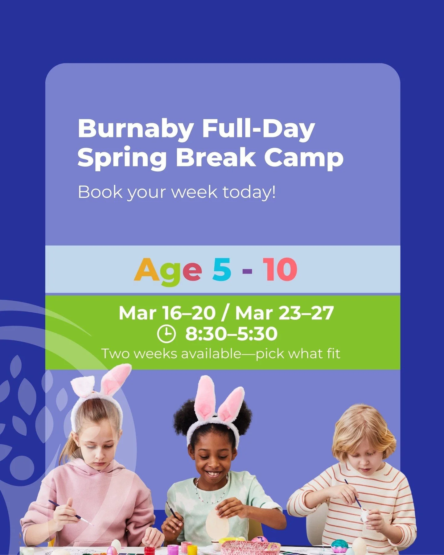 Our Spring Break Camp is designed to give children a week full of fun, connection, and positive experiences. Children will enjoy activities, games, and creative moments supported by our professional team. 🌈

Location: 6140 McKercher Avenue, Burnaby
