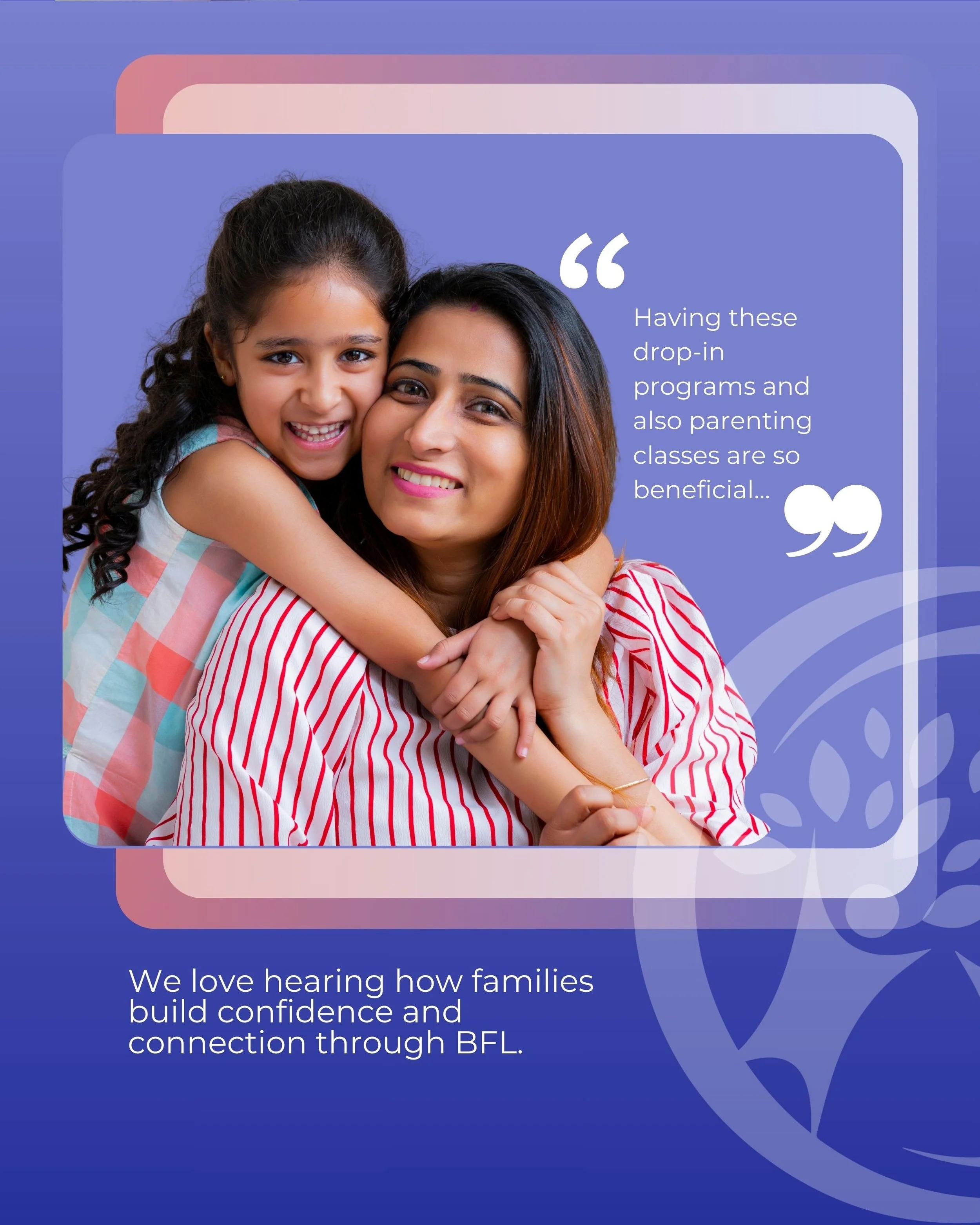 Family support works best when it&rsquo;s welcoming and practical. BFL's programs and services help parents/caregivers build confidence through connection and learning in community. 

Explore all our programs and services: www.burnabyfamilylife.org

