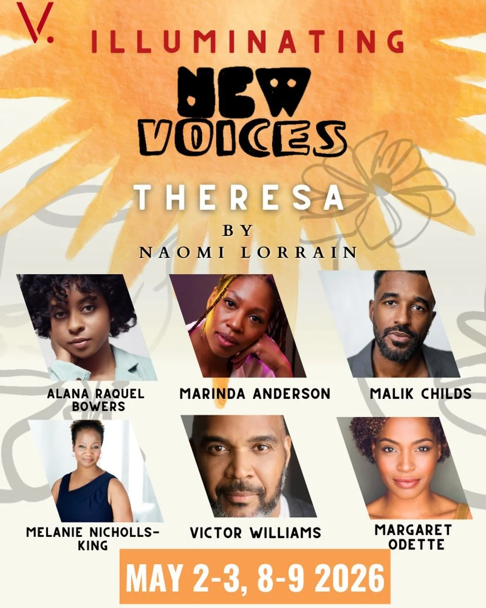 Elated that my one act play, THERESA was selected for the Vanguard Theater&rsquo;s Illuminating New Voices Festival. 

Catch us in our last performance this Friday, May 8th in Montclair, NJ. Come see this amazing cast directed by the one and only, Ma
