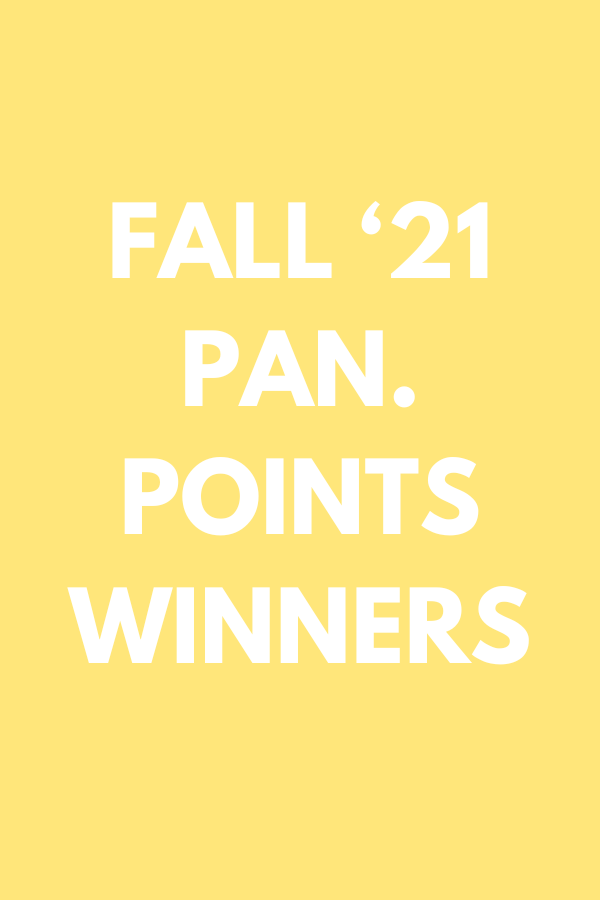 Fall 2021 Panhellenic Points Winners