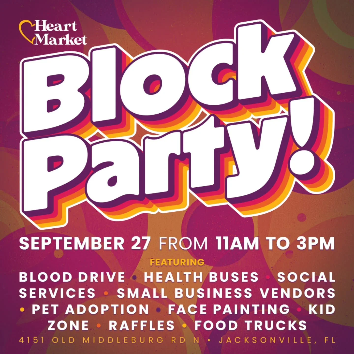 TODAY'S THE DAY!!!
Come and go anytime between 11 and 3 for our BLOCK PARTY!
We promise you'll have a great time 😁😁😁
