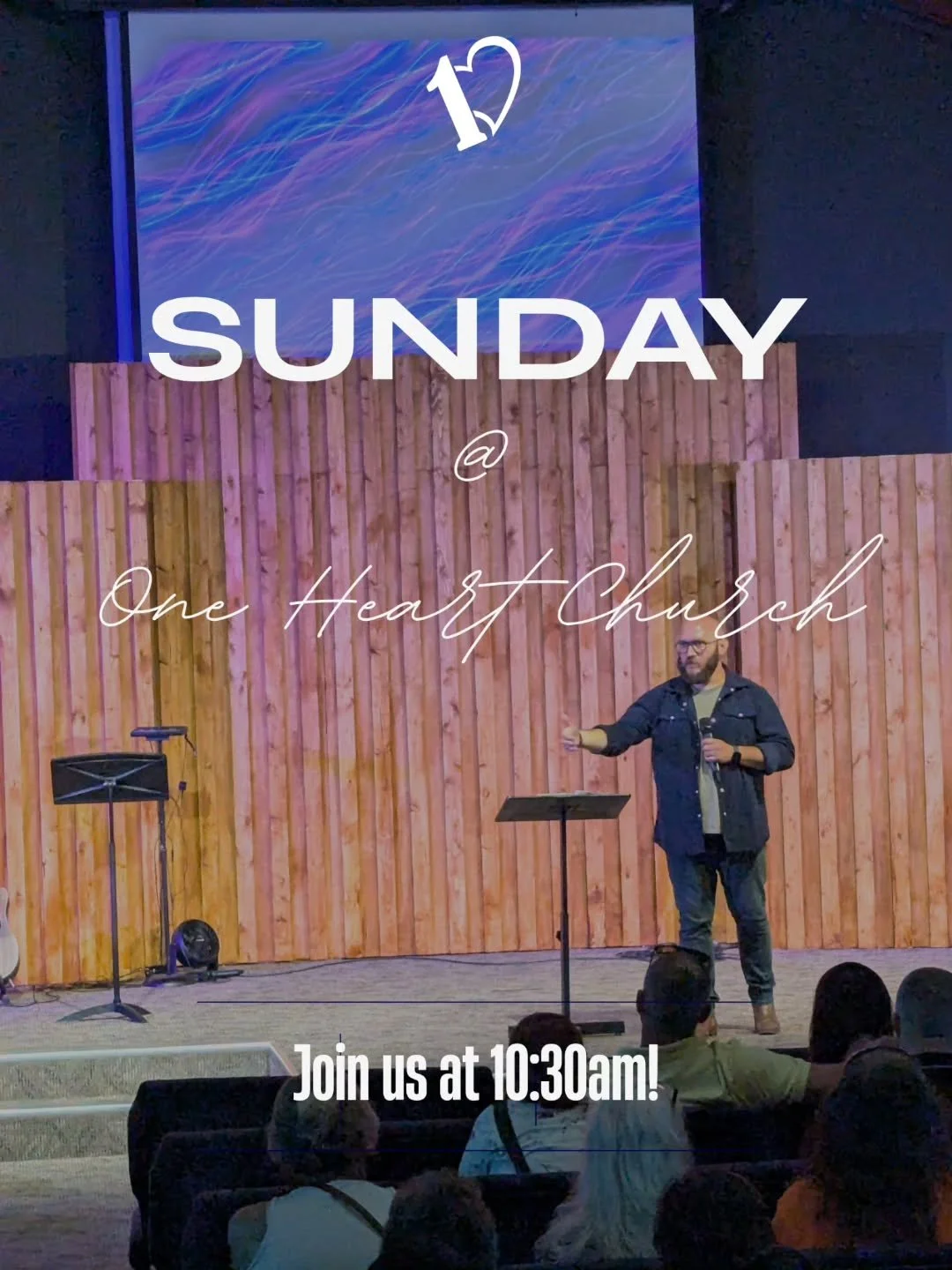 Are you looking for a church to call home? People to connect with? A place to worship and grow your relationship with God? 
One Heart Church wants to be that place for you! Join us this morning at 10:30 and we'll be here to greet you!