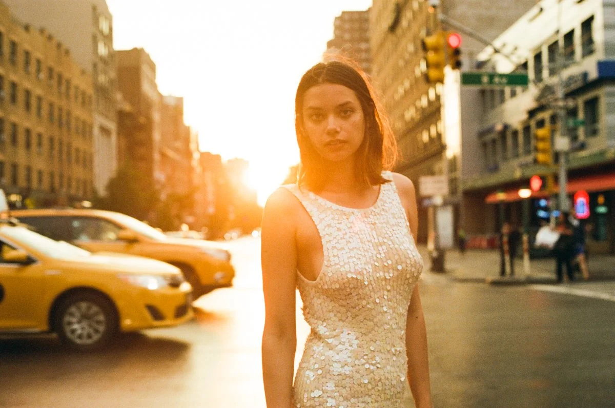 Film photography by Daeja Fallas, fashion photograph in downtown Manhattan