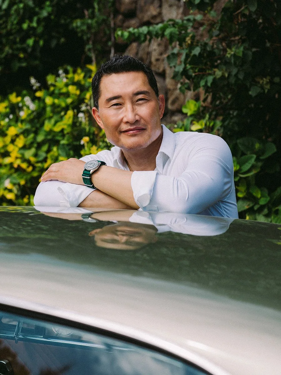 Daniel Dae Kim lifestyle portrait for Seiko x Rowing Blazers collaboration, photography by Daeja Fallas.