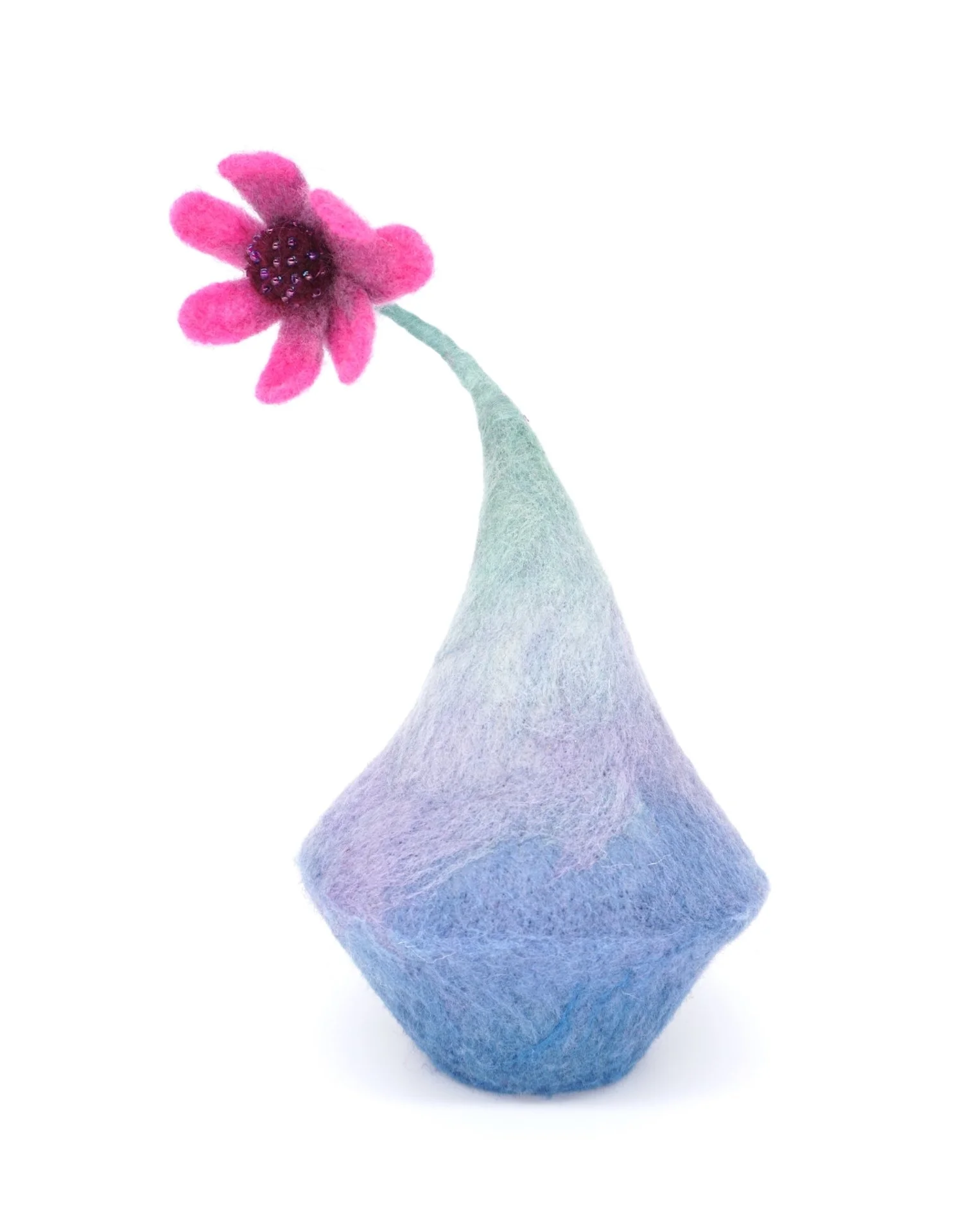 Minnie 
Hand-dyed wool, wire, beads
11" x 5.5" x 5.5"
2019