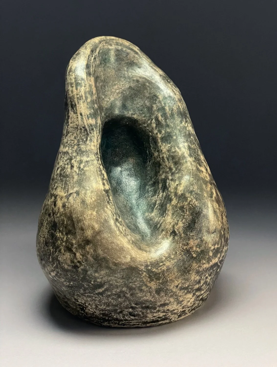 Relic
Stoneware, ink, mica, wax
10" x 8" x 7"
2025