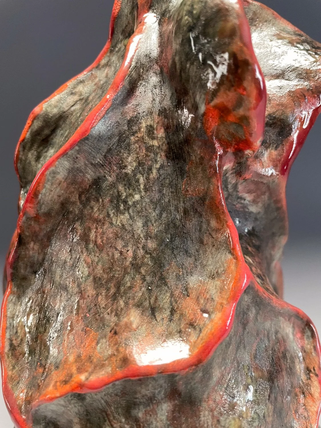 Kiln God
Stoneware, underglaze, glaze
8" x 6" x 5.5"
2025