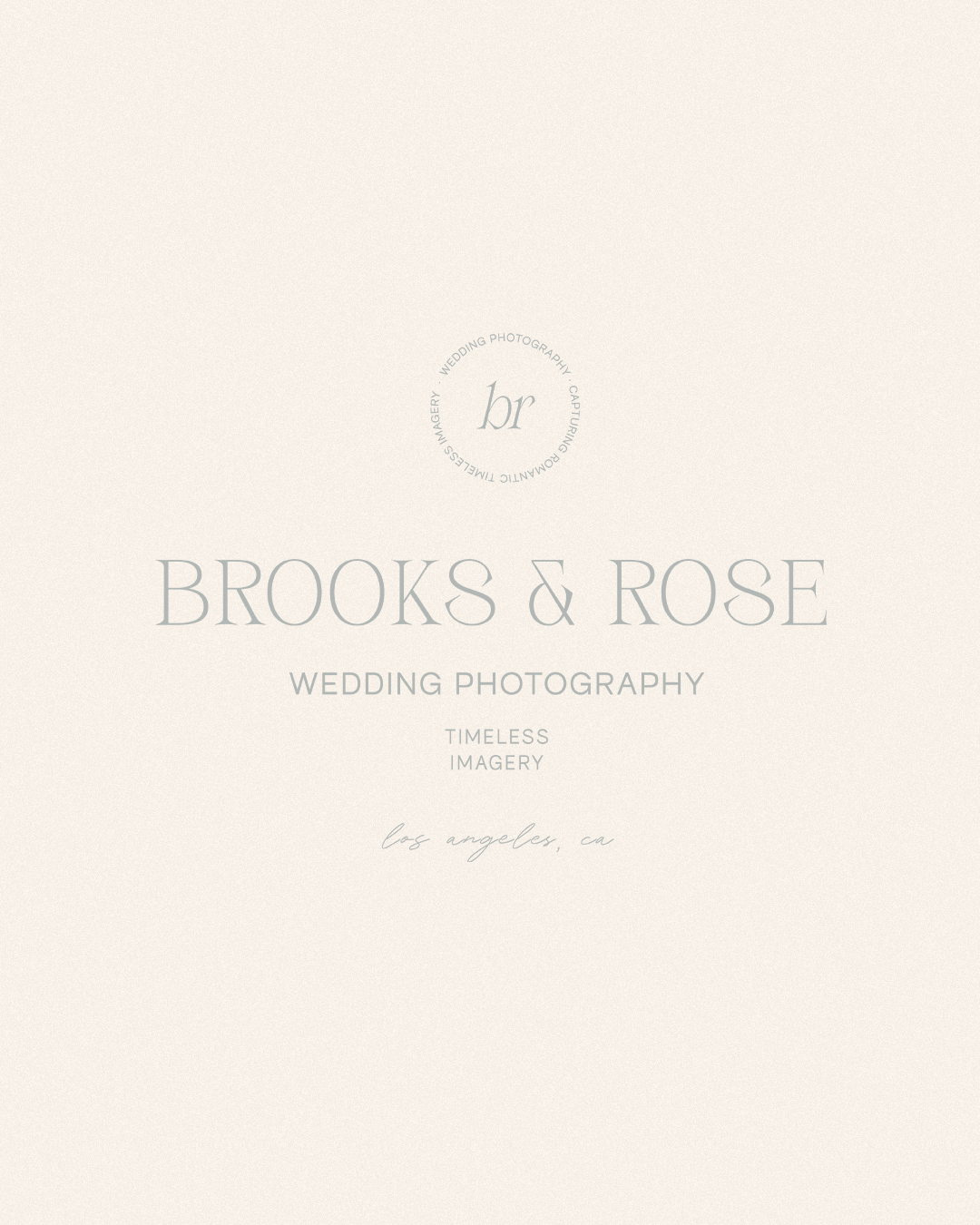 Logo for 'BROOKS & ROSE' on a cream colored background