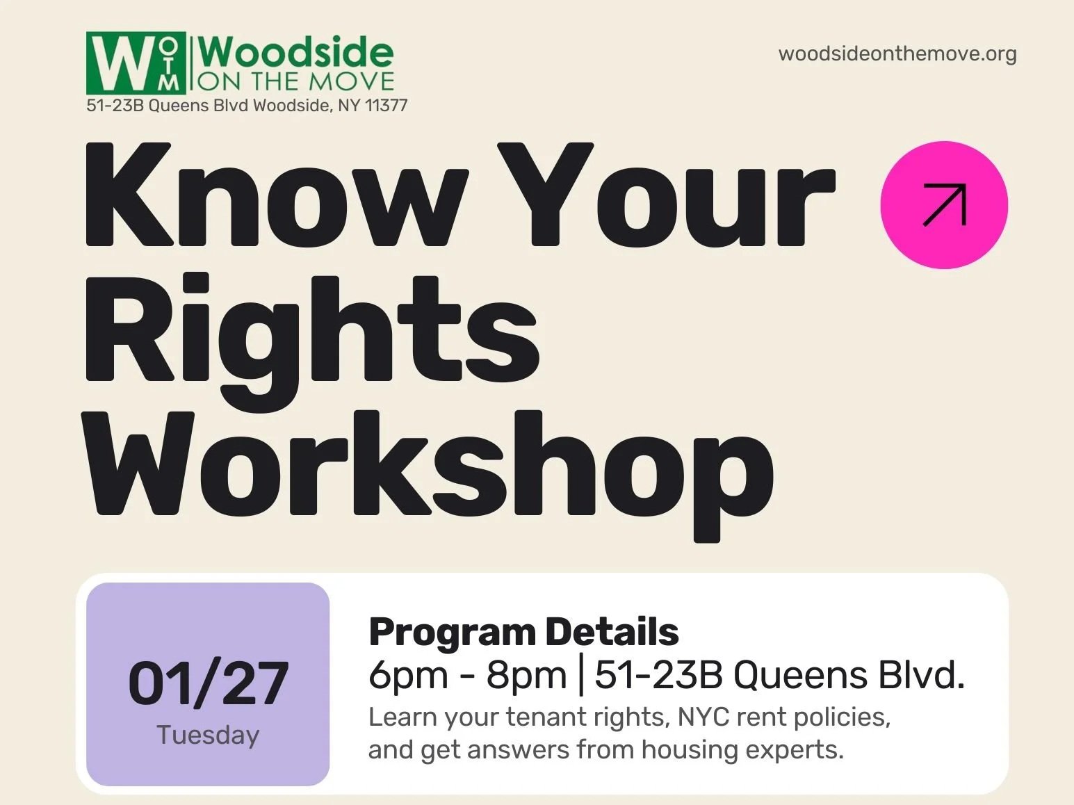 Know Your Rights (KYR) Workshop: Escalating Against Landlord Abuse