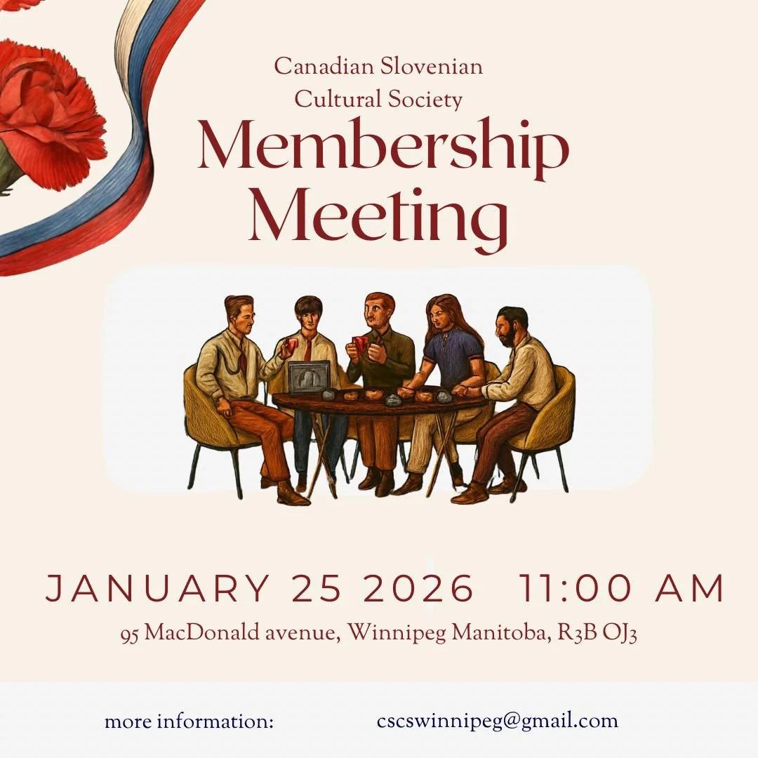 Membership meeting January 25 2026 at 11:00am. The meeting with take place at Our Lady of Lourdes Church in the basement at 95 MacDonald avenue Winnipeg Manitoba.